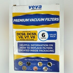 NWT VEVA Premium Vacuum Filters 6 Pk